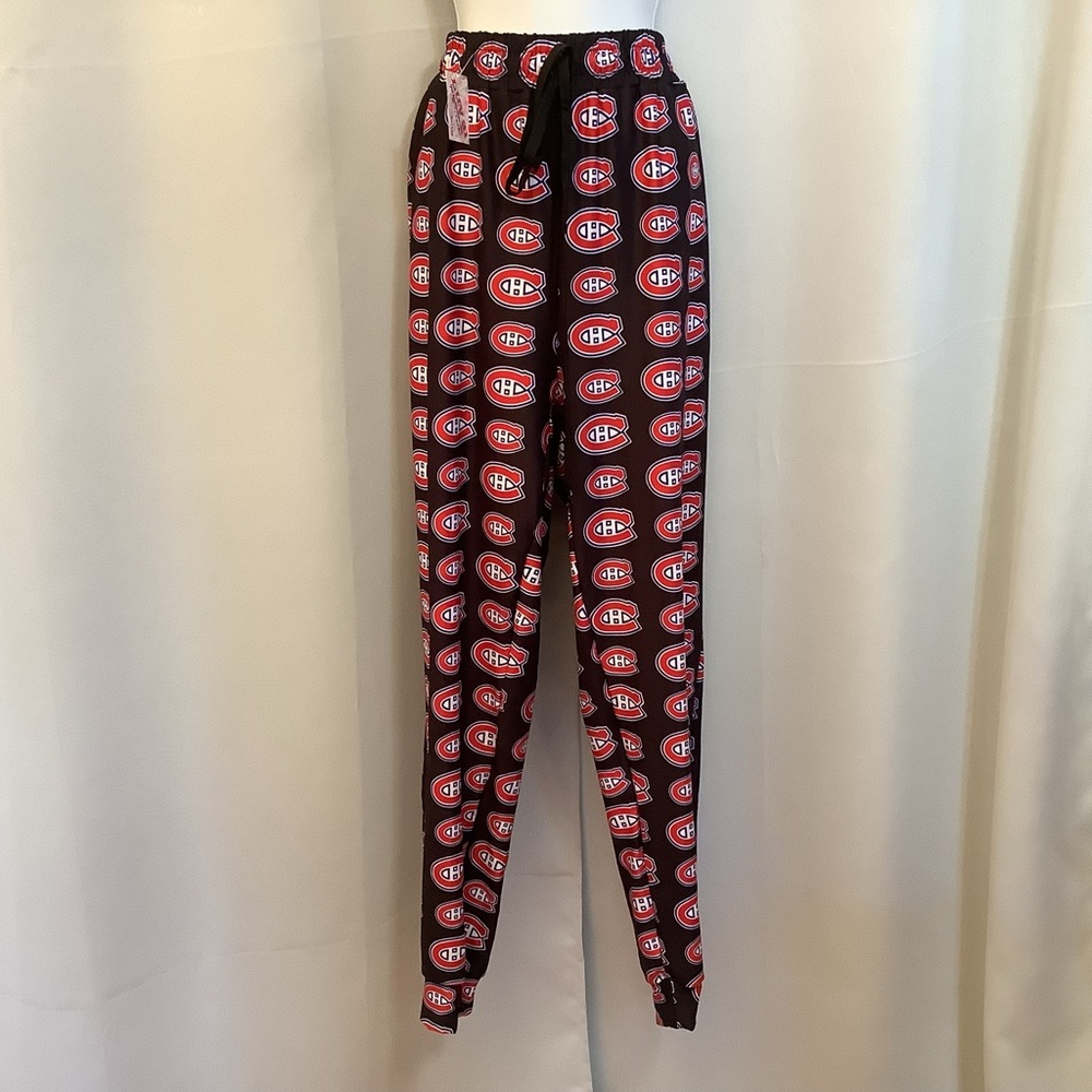 Luv21 Joggers Men’s XL Pockets Elastic Waistband Montreal Canadiens Pattern